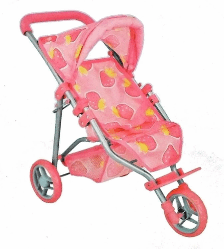 Çocuk Sunman Tenteli 3 Tekerlekli Metal Puset