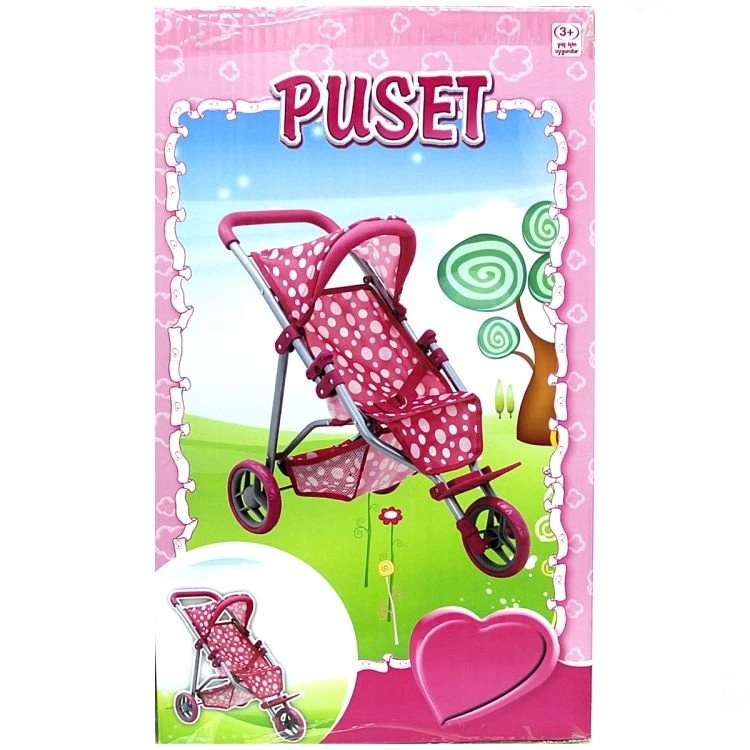 Çocuk Sunman Tenteli 3 Tekerlekli Metal Puset - Görsel 2