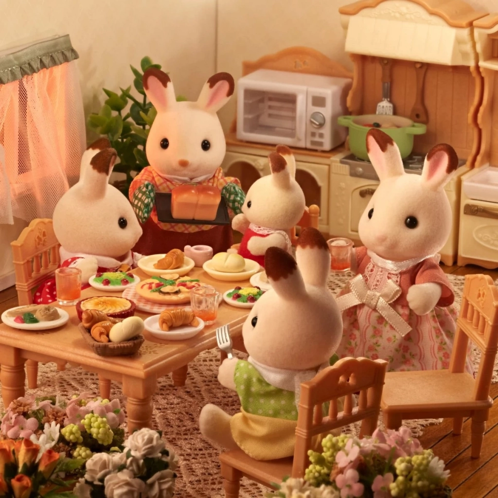 Sylvanian Families Çikolata Kulaklı Tavşan Ailesi 5655 - Görsel 2