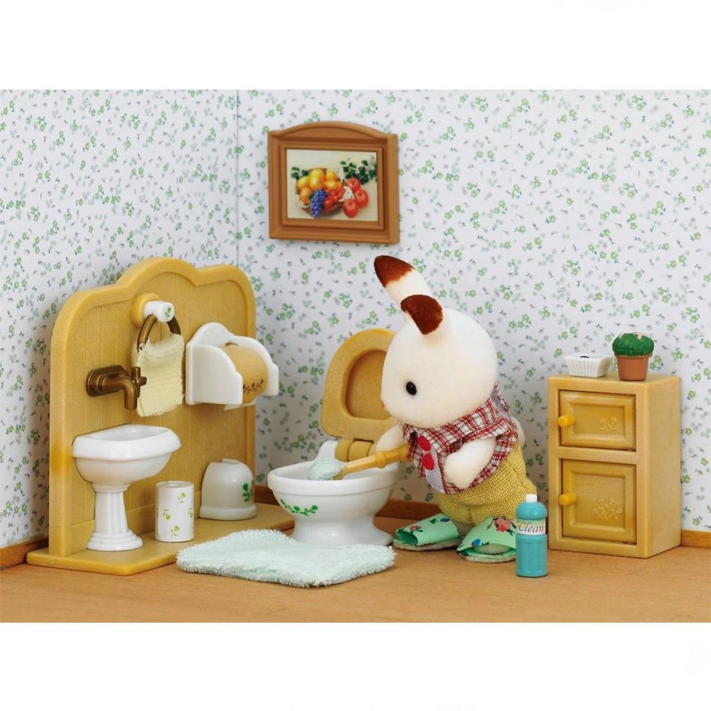 Sylvanian Families Çikolata Kulaklı Tavşan Tuvalet Eğitim Seti 5015 - Görsel 2