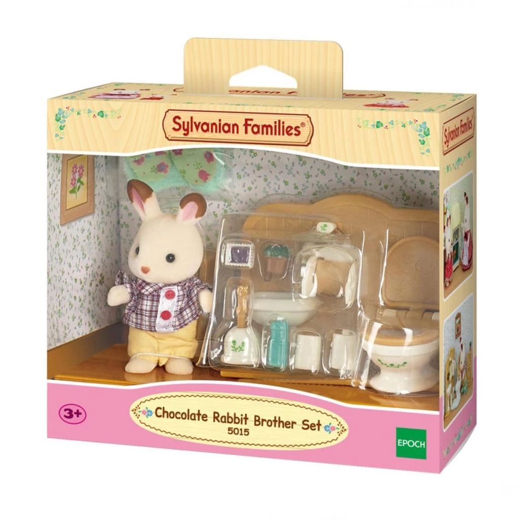 Sylvanian Families Çikolata Kulaklı Tavşan Tuvalet Eğitim Seti 5015 - Görsel 3