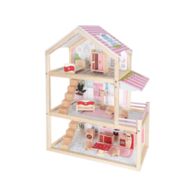 T2014AhşapOyunEvi3KatlıPembe-OkutanHobi