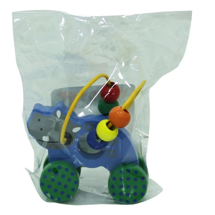 Çocuk Tahta Boncuk Oyunu Su Aygırı Figürlü - Görsel 2