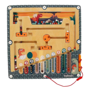 Eğitici Çocuk Tahta Manyetik Dinazor Yumurtası Labirenti