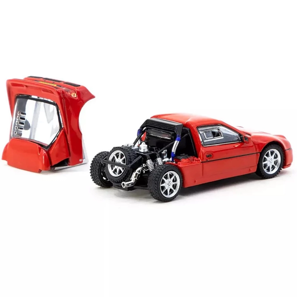 Çocuk Eğitici Gelişim Tarmac Works 1/64 Ford RS200 Red - Görsel 2