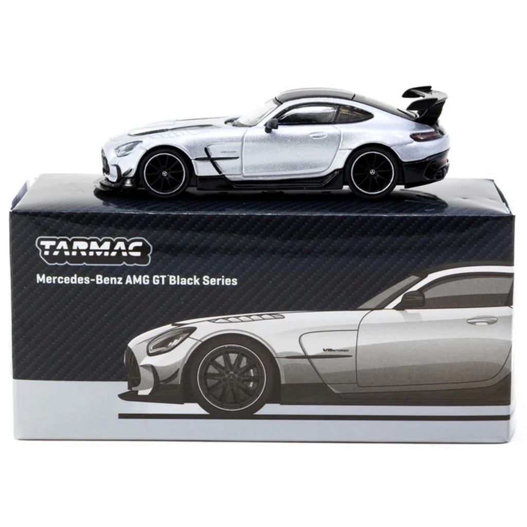 Çocuk Tarmac Works 1/64 Mercedes-Benz AMG GT Black Series Silver Metallic - Görsel 3