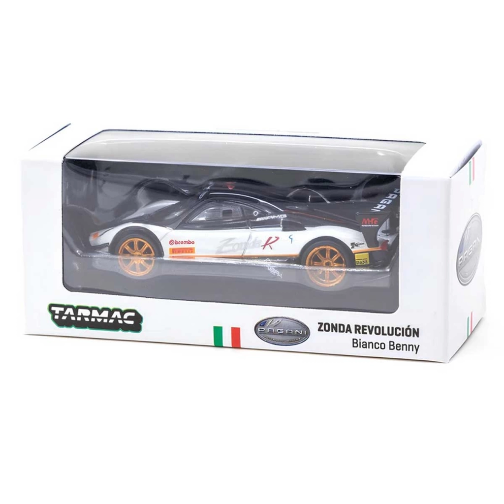 Çocuk Tarmac Works 1:64 Pagani Zonda Revolución Bianco Benny - Görsel 3