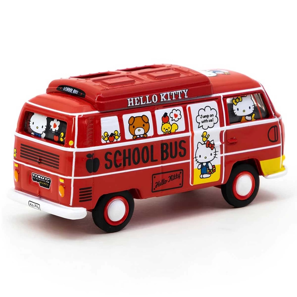 Tarmac Works 1:64 X Schuco Volkswagen Type 2 Hello Kitty Capsule School - Görsel 2