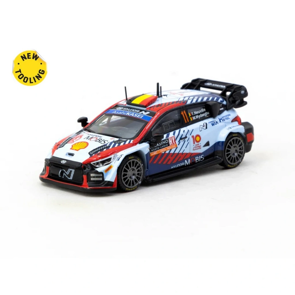 Eğitici Oyuncak Tarmac Works X iXO Models 1/64 Hyundai i20 N Rally1 Hybrid Rallye Monte-Carlo 2024 Winner #11