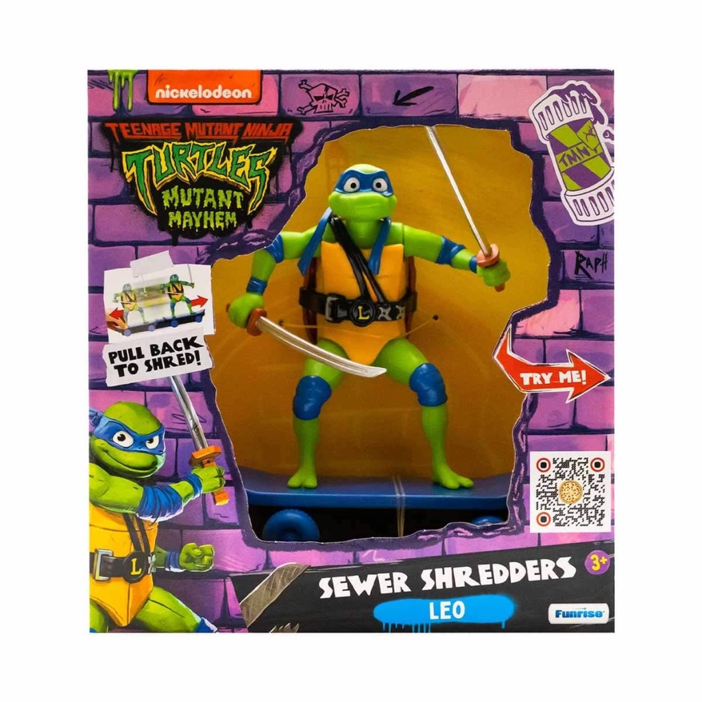 Çocuk TMNT Mutant Mayhem Sewer Shredders Figür TU814001 - Görsel 5