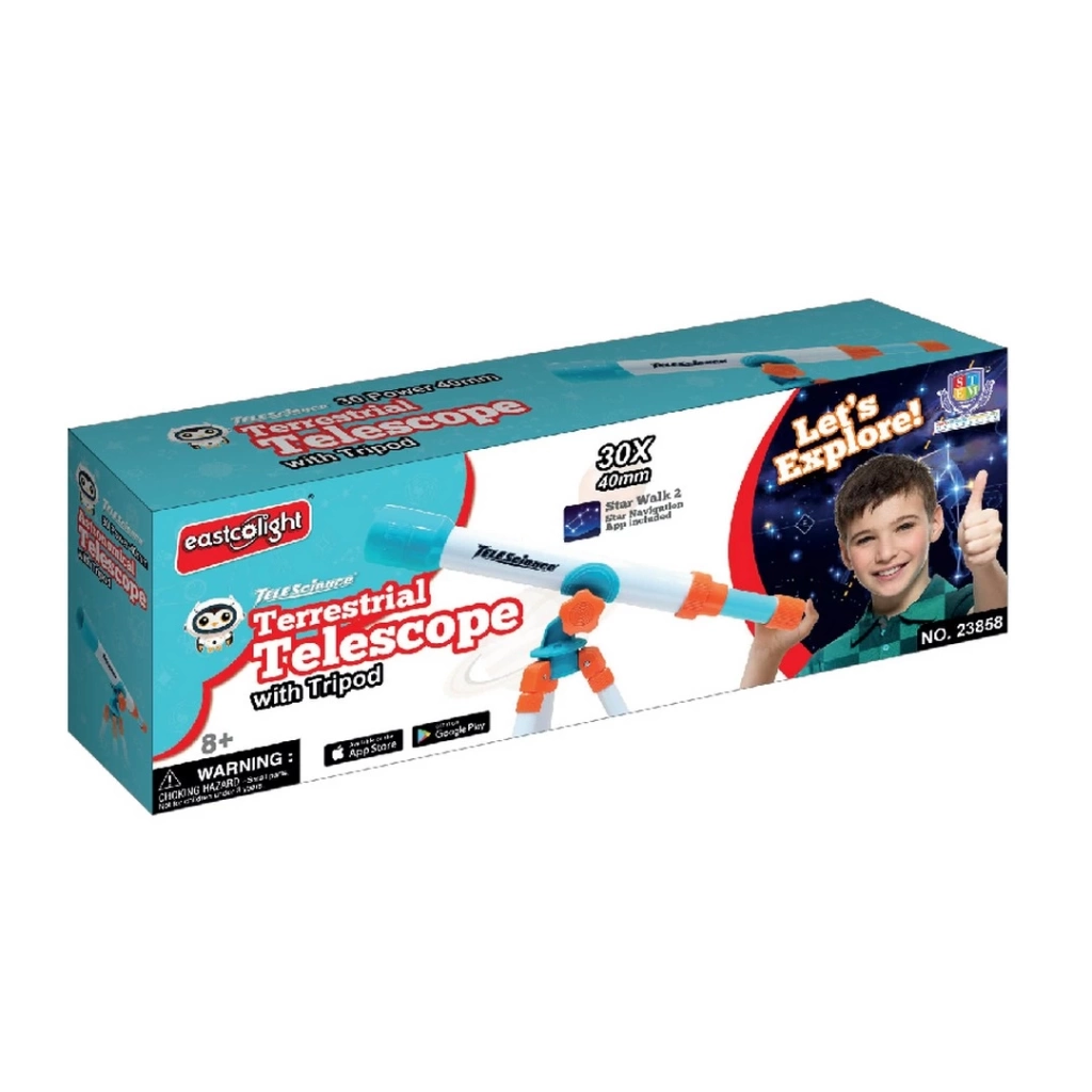 Eğitici Çocuk Üç Ayaklı Astronomik Teleskop 40 mm 30X - Görsel 2