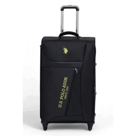 Çocuk U.S. Polo Assn. Siyah Kumaş Unisex Büyük Boy Valiz