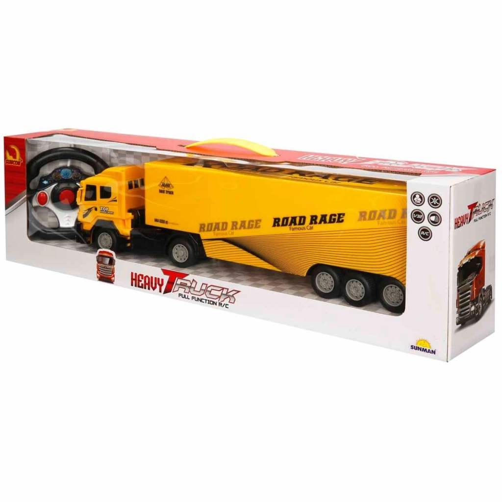 Uzaktan 1:32 Kumandalı Işıklı Tır 50 cm. - Görsel 5