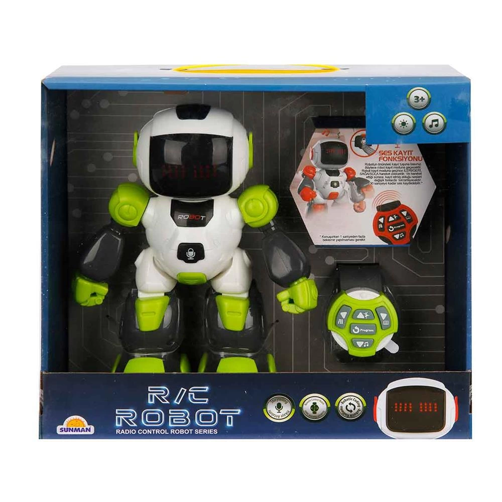 Uzaktan Kumandalı Sesli ve Işıklı Programlanabilir Robot, Çocuklar İçin Eğitici Teknolojik Oyuncak - Görsel 4