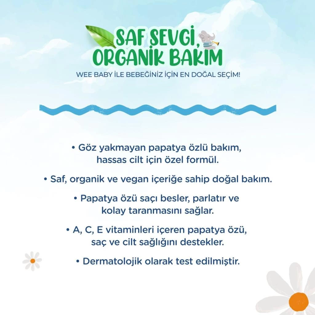 Wee Baby Bebek Saç ve Vücut Şampuanı 750 ml - Görsel 4
