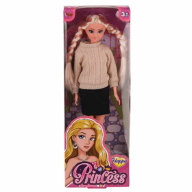 Çocuk WG-115527 Kazaklı Örgü Saçlı Bebek 29 cm -Vardem Oyuncak