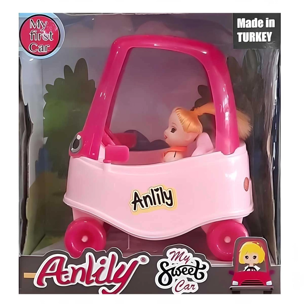 Çocuk Oydaş Anlily Kutuda Tombul Araba Bebekli 2407 - Görsel 2