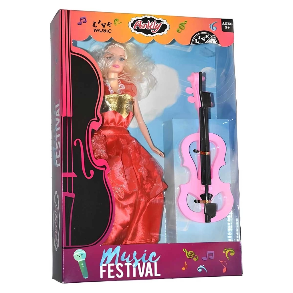 Çocuk Oydaş Anlily Kemanlı Bebek 2275 - Görsel 4