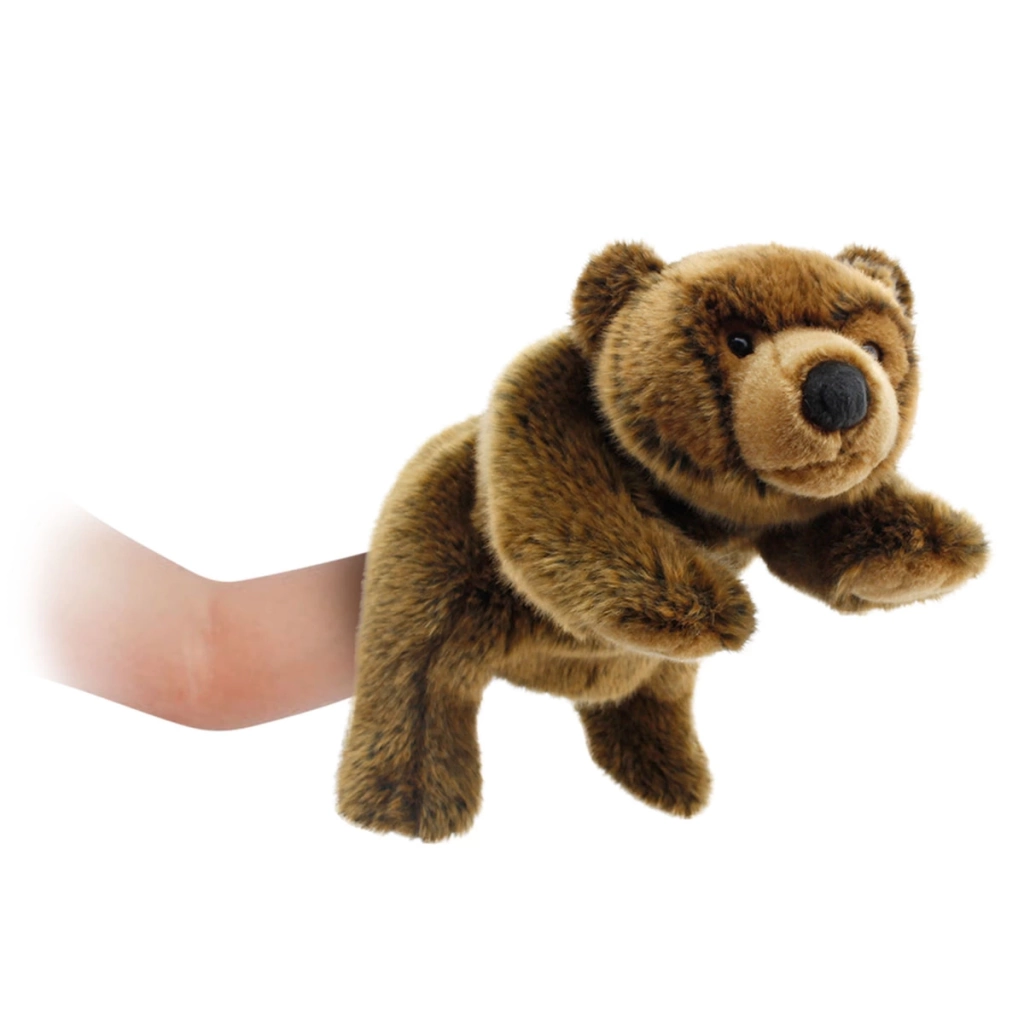 Çocuk Boz Ayı Kukla 30 cm - Görsel 3