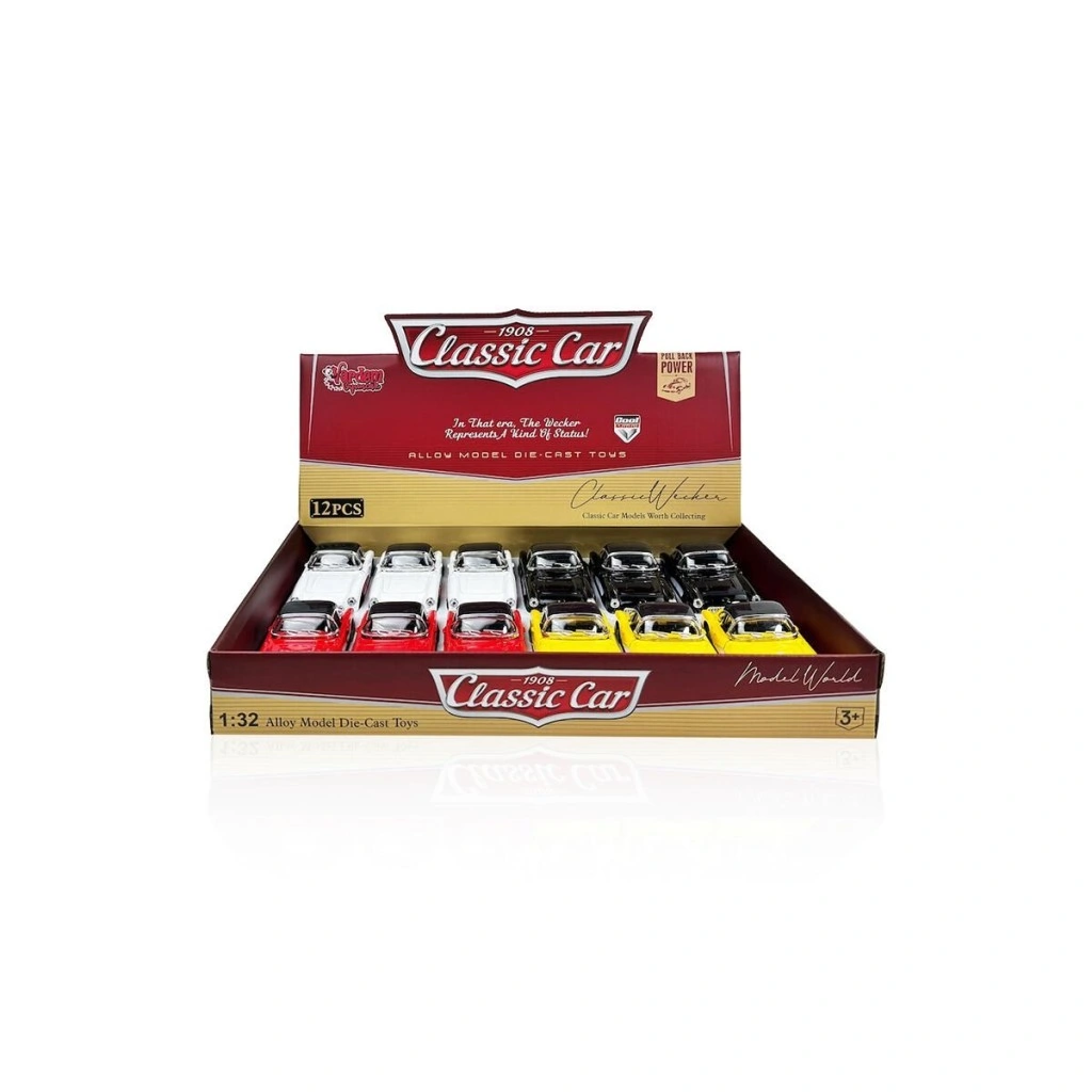 Eğitici Oyuncak WK-615-3B-5B-6B-12B ÇEKBIRAK 1 32 KLASİK ARABA - Görsel 5