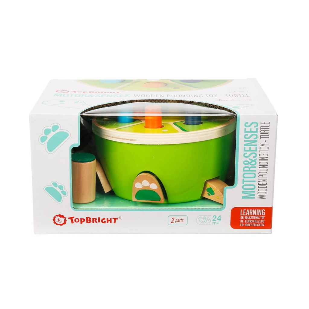 Eğitici Çocuk Woody Kaplumbağa Ahşap Çekiç Oyunu - Görsel 2
