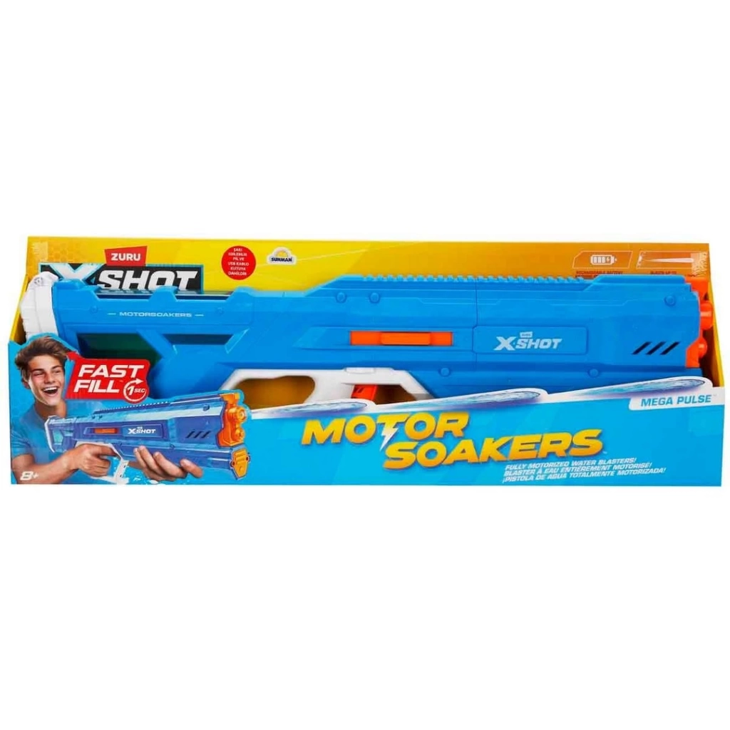Eğitici Oyuncak X-Shot Fast-Fill Motor Soakers Mega Pulse Su Tabancası 68 cm - Görsel 2
