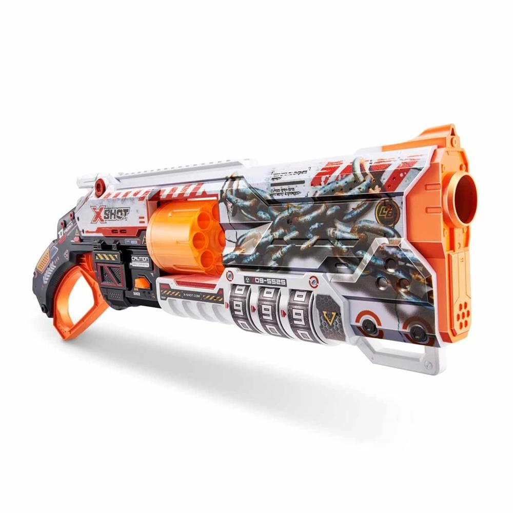 Çocuk X-Shot Skins Lock Blaster 16 Mermili Sünger Dart Atan Silah 56 cm - Görsel 4