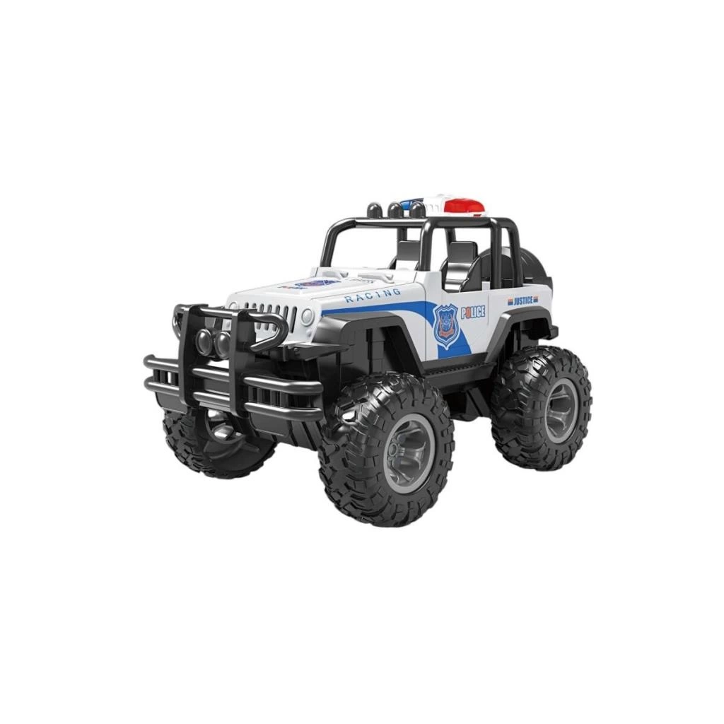 Eğitici Oyuncak XFG-989-107 -Vardem Çek Bırak Üstü Açık Bigfoot Off-Road Polis Jeep - Görsel 2