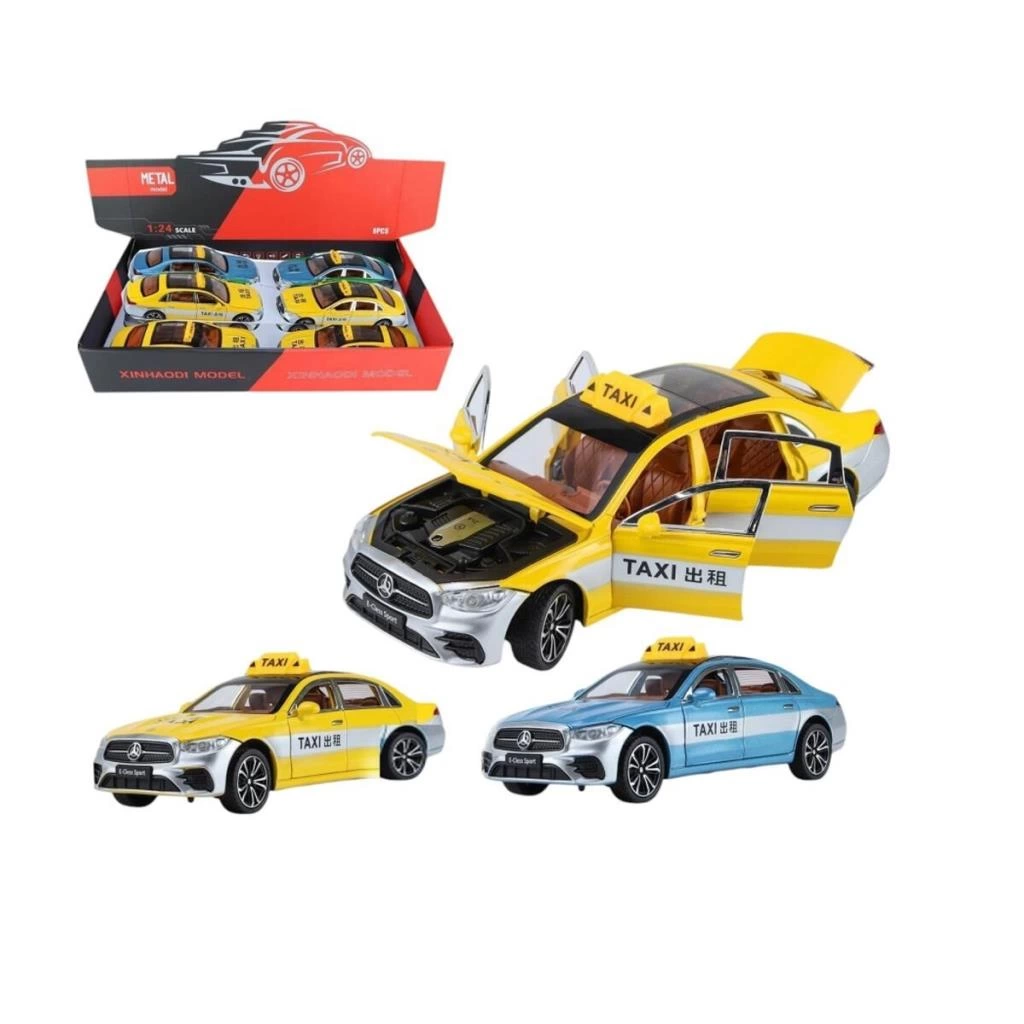 Eğitici Oyuncak XHD-B2426 C-Vardem Çek Bırak 1:24 Işıklı Ve Sesli Kapıları Açılan Mrs Taxi - Görsel 4