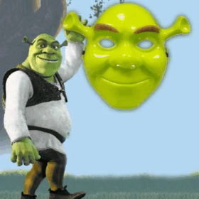 Yeşil Shrek Maskesi Çocuklar İçin Eğlenceli ve Renkli Maske