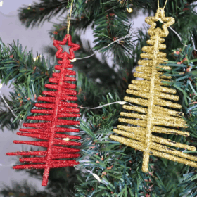 Yılbaşı Ağaç Süsü Simli 2'li