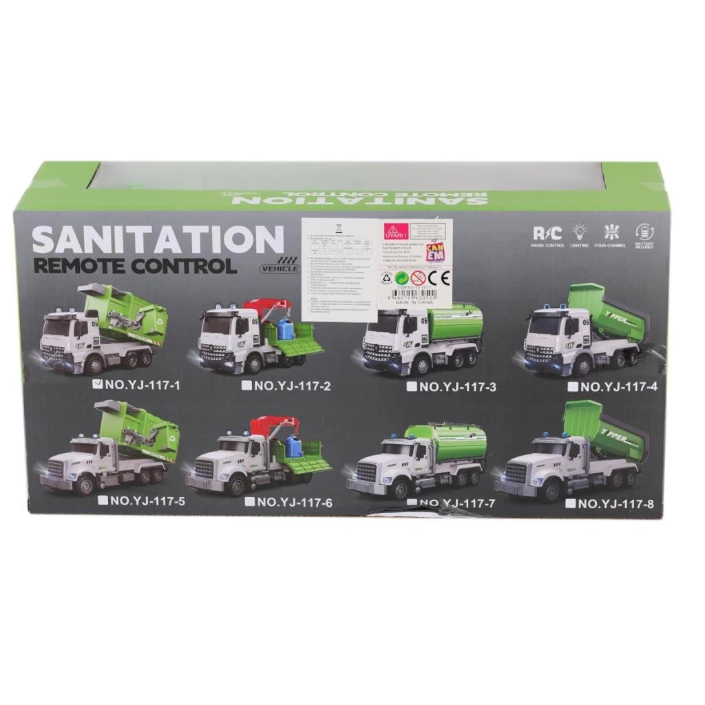 Çocuk Eğitici Gelişim YJ-117-1 Kumandalı Şajzlı Çöp Kamyonu - Görsel 2
