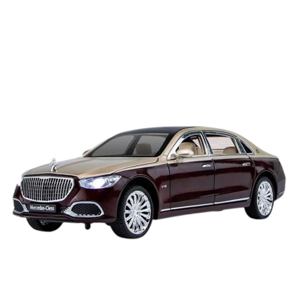 Eğitici Oyuncak ZHD-B2409 - Vardem Çek Bırak Işıklı ve Sesli Model MB Metal Araba 1:24 - Görsel 2