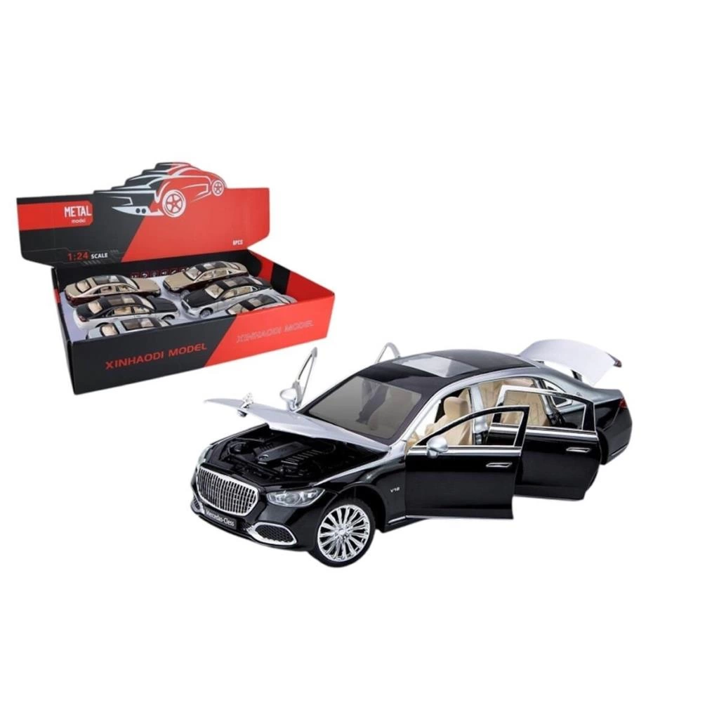 Eğitici Oyuncak ZHD-B2409 - Vardem Çek Bırak Işıklı ve Sesli Model MB Metal Araba 1:24 - Görsel 3