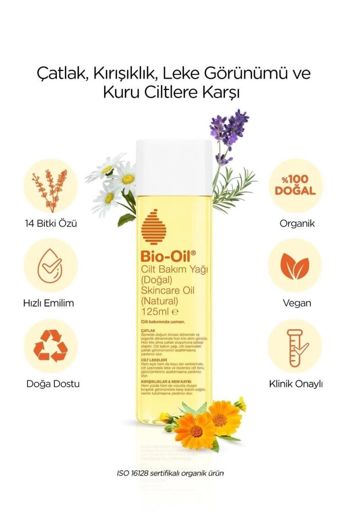 Bio-Oil Çatlak Karşıtı ve Natural Cilt Bakım Yağı 125ml - Görsel 3