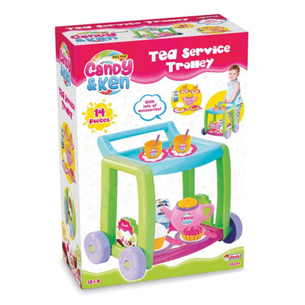 Çocuk Candy & Ken Çay Servis Arabası - Görsel 2