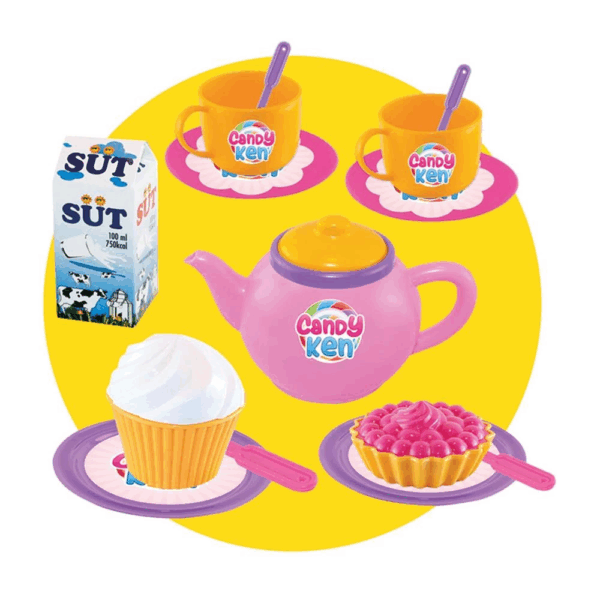 Çocuk Candy & Ken Çay Servis Arabası - Görsel 3