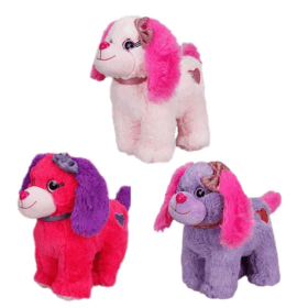Çocuk Peluş Köpek Oturan Renkli 25 Cm 1 Adet Fiyatıdır