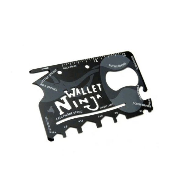 Ninja Wallet Survival Acil Durum Kiti / Kartı - 18 İn 1