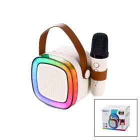 NOSTALJİ MİNİ RADYO MODELKARAOKE MİKROFONLUBLUETOOTH WİRELESS HOPARLÖR- SPEAKER USB ŞARJLI (K0)