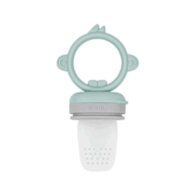 Çocuk OiOi Silikon Püre Meyve Sebze Emziği River Green / Powder Grey