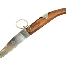 Okapi Gc2079b Kahverengi Kamp Çakı 19cm - Manuel, Kemerlikli, Ahşap Sap