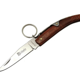 Okapi Gc2079c Kahverengi Kamp Çakı 16,5cm - Manuel, Kemerlikli, Ahşap Sap