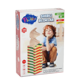 Çocuk ONY-358	Ahşap 100 Parça Sihirli Bloklar