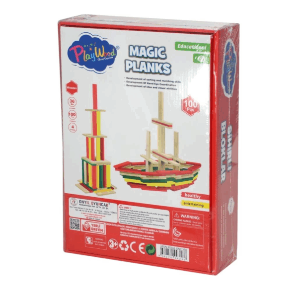 Çocuk ONY-358	Ahşap 100 Parça Sihirli Bloklar - Görsel 2