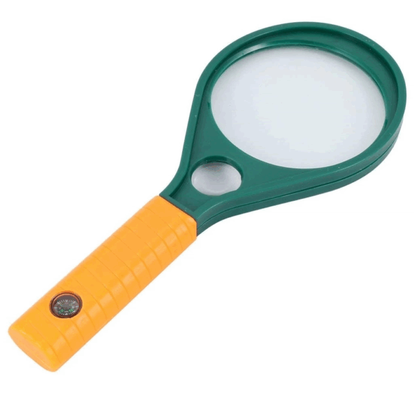 Optik Cam El Büyüteç 65mm 6x 4x Pusulalı Çocuklar Ve Yetişkinler Mg89075 - Görsel 4
