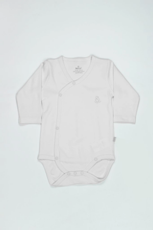 Organik Natural Basic Style Kruvaze Uzun Kol Body BS17102 Beyaz
