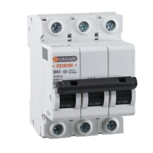 Günsan Valta Otomatik Sigorta 3P 6kA B Tip 63A Üç Kutuplu