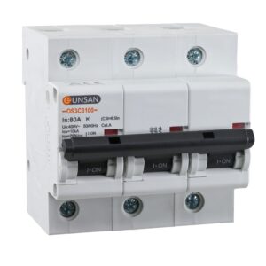 Günsan Valta Otomatik Sigorta 3P 10kA C Tip 80A Üç Kutuplu