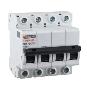 Günsan Valta Otomatik Sigorta 4P 6kA C Tip 16A Dört Kutuplu